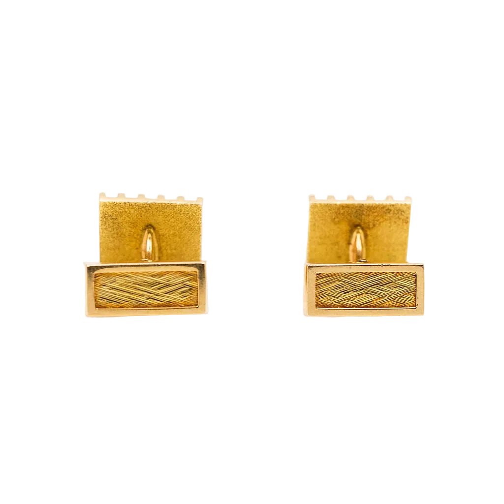 Boutons de manchette en or jaune - Castafiore