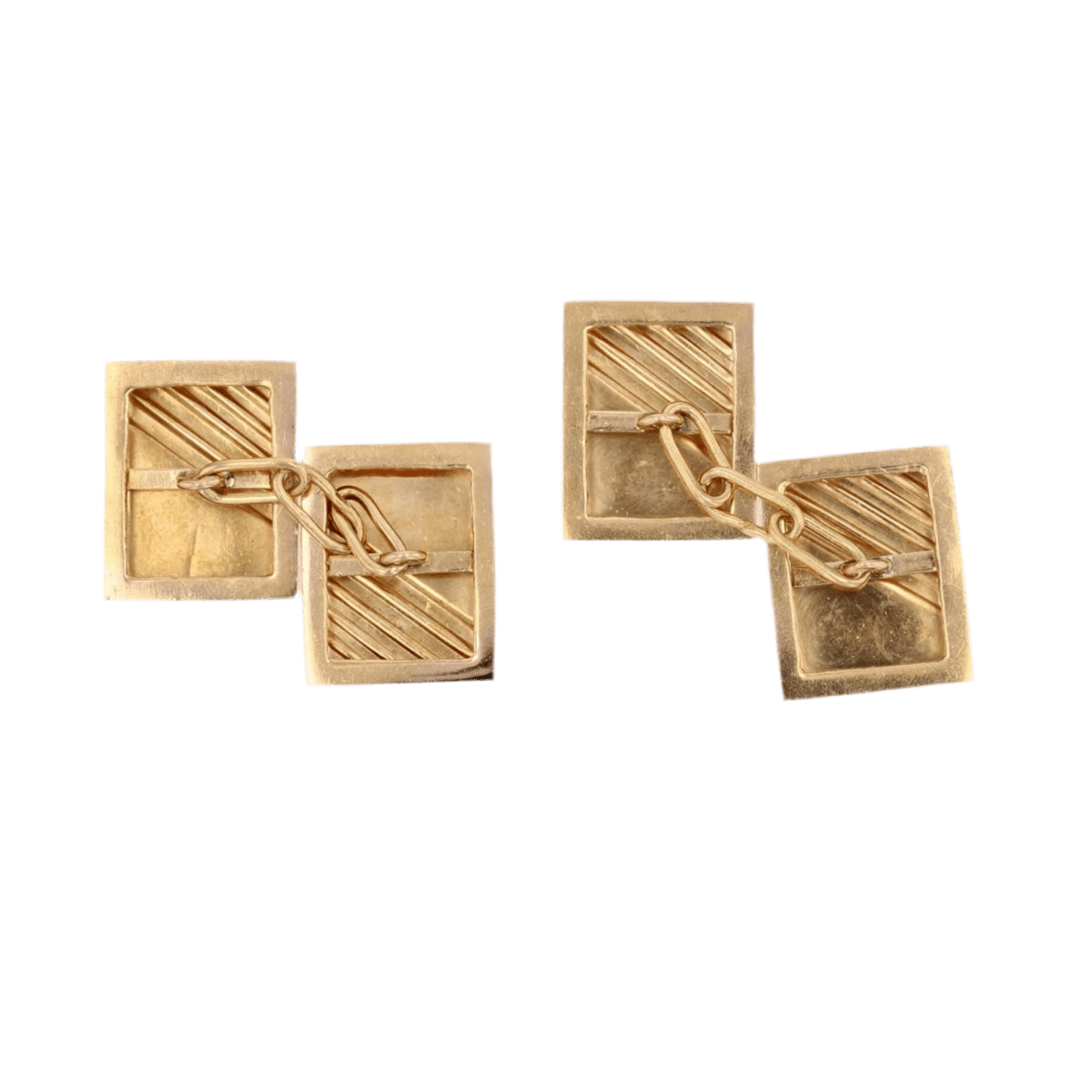 Boutons de manchette en or jaune - Castafiore