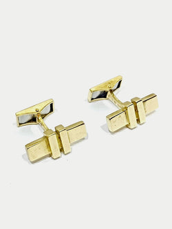 Boutons de manchette en or jaune - Castafiore