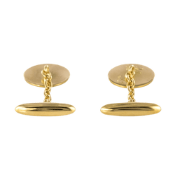 Boutons de manchette en or jaune et diamants - Castafiore