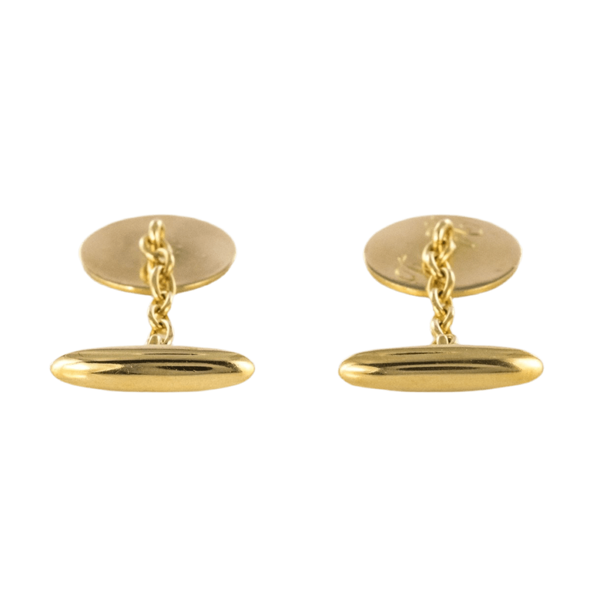 Boutons de manchette en or jaune et diamants - Castafiore