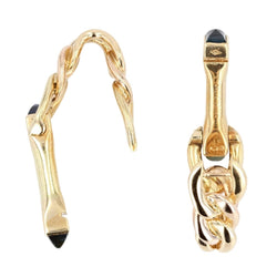 Boutons de manchette en or jaune et saphirs - Castafiore