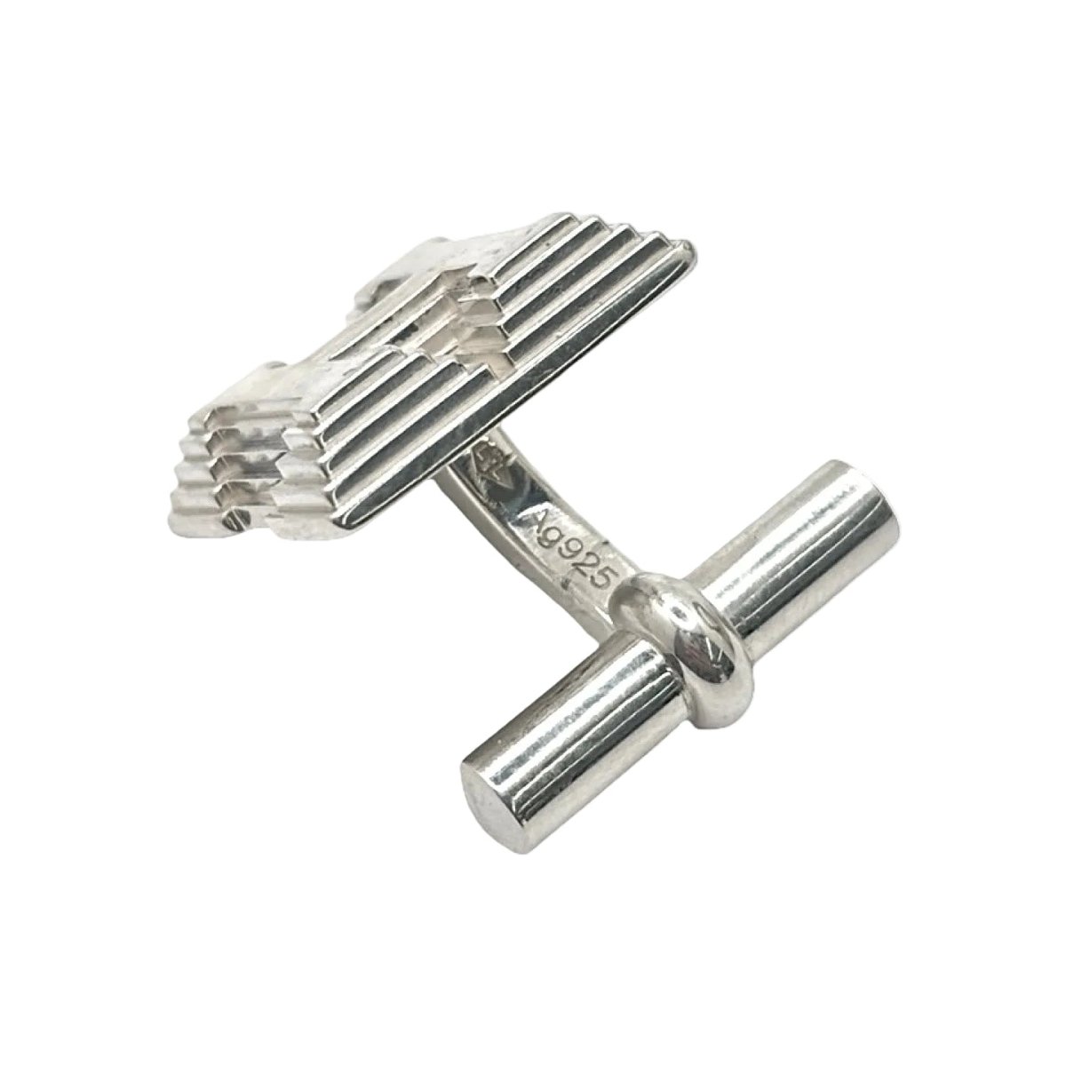Boutons de manchette HERMÈS en argent - Castafiore
