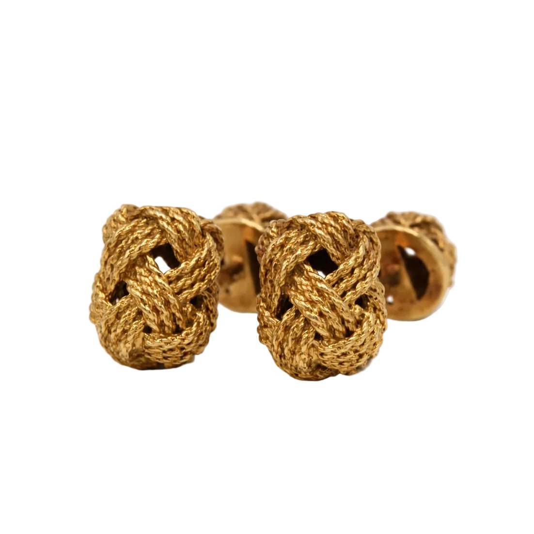 Boutons de manchette HERMÈS en or jaune - Castafiore