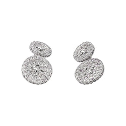 Boutons de manchette Or blanc Diamant - Castafiore