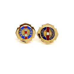 Boutons de manchette Or jaune Diamant - Castafiore