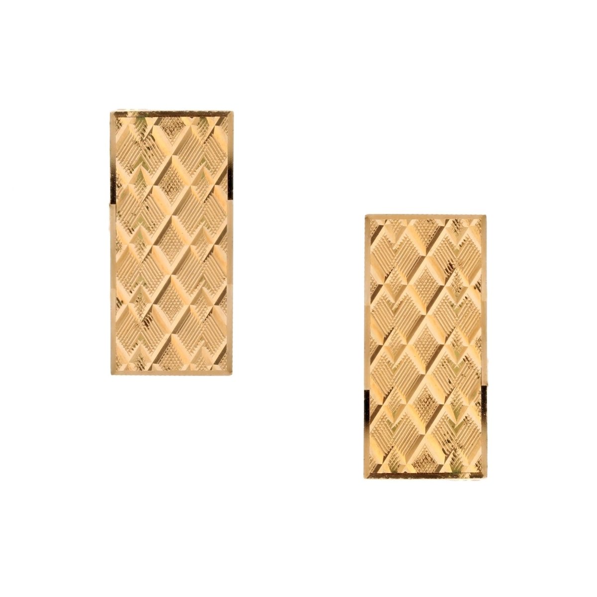 Boutons de manchettes en or jaune - Castafiore