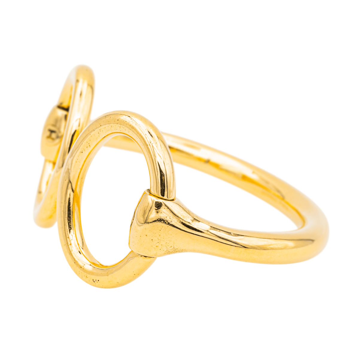 Bracelent Jonc HERMÈS "Nausicaa" en or jaune - Castafiore