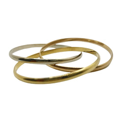 Bracelet 3 ors en or jaune, or blanc, or rose - Castafiore