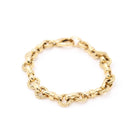 Bracelet alterné en or massif 18k - Castafiore