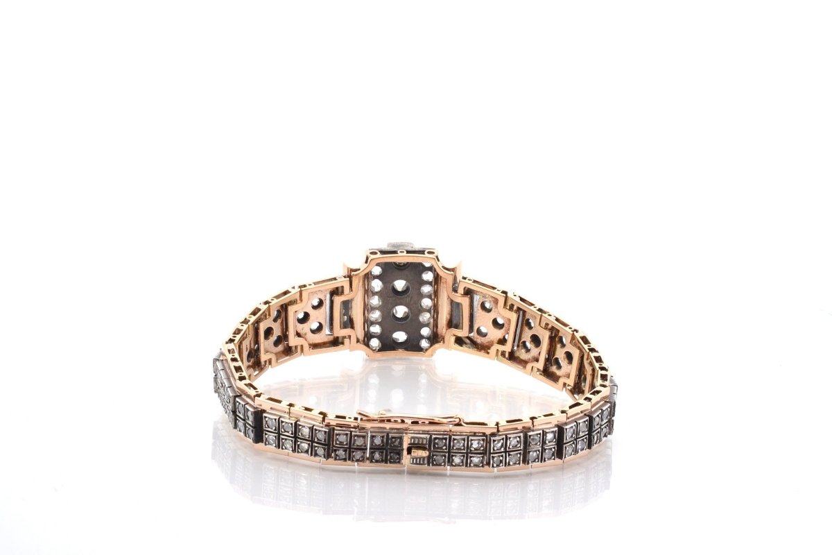 Bracelet ancien en or et argent - Castafiore