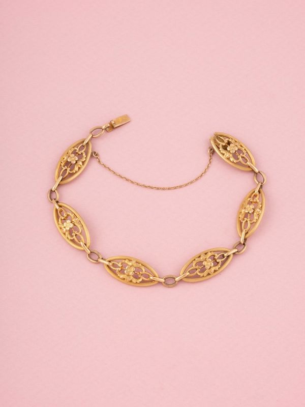 Bracelet ancien en or jaune 18k