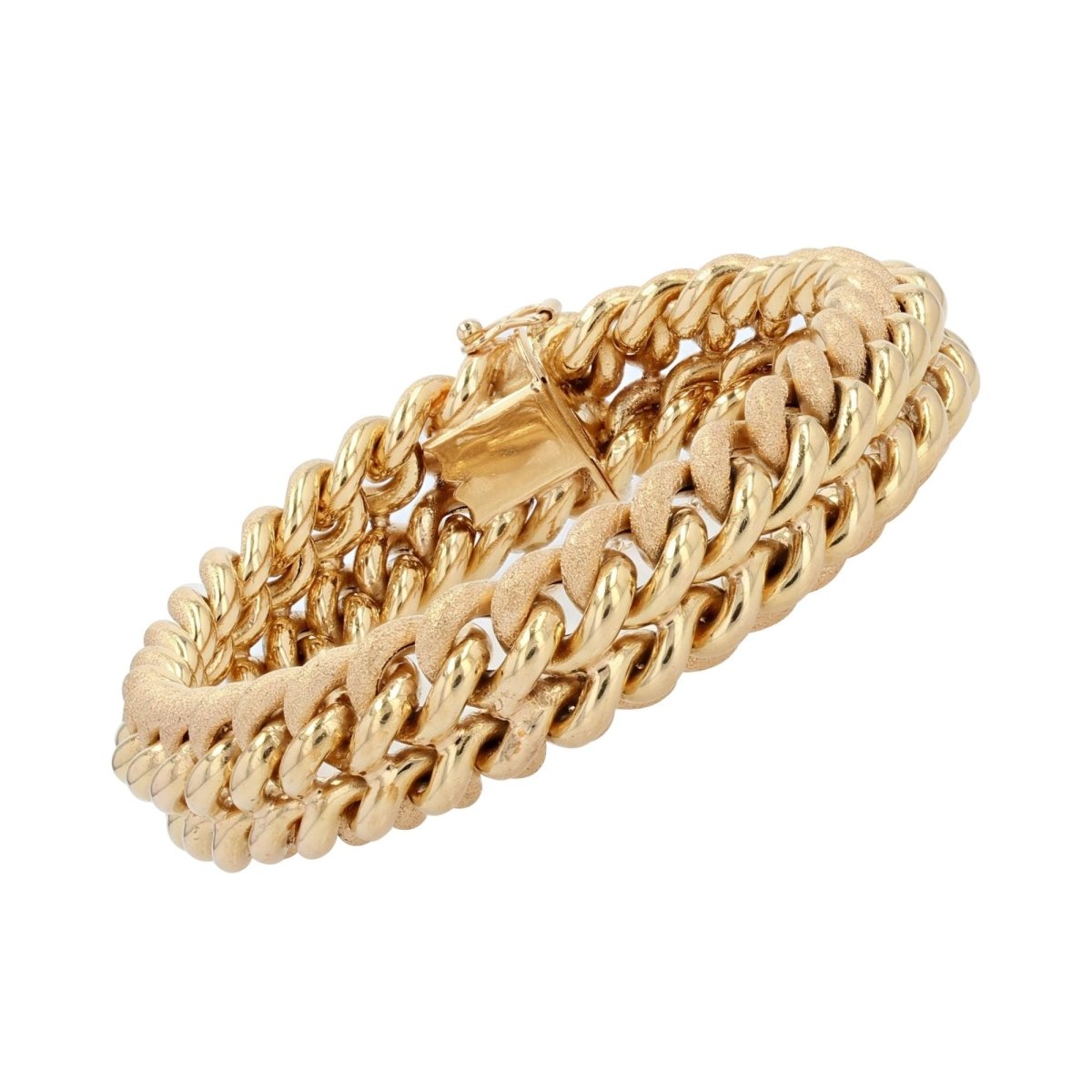 Bracelet ANCIEN Gourmette en or jaune - Castafiore