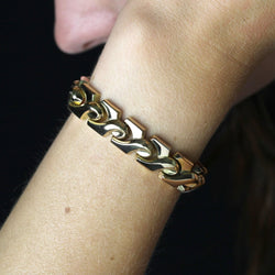 Bracelet ANCIEN Motifs noeuds en or jaune - Castafiore