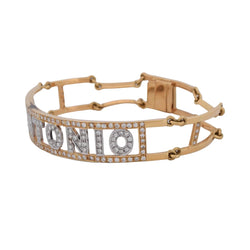 Bracelet "Antonio" en or blanc, or jaune et diamants - Castafiore