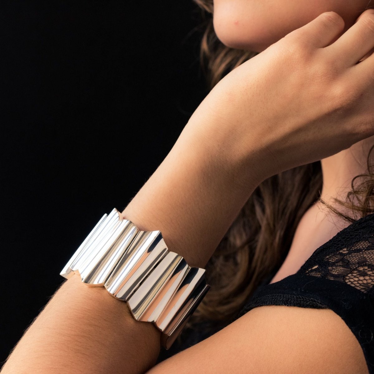 Bracelet argent moderniste - Castafiore