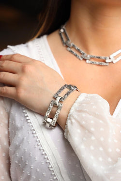 Bracelet Art déco Or blanc - Castafiore