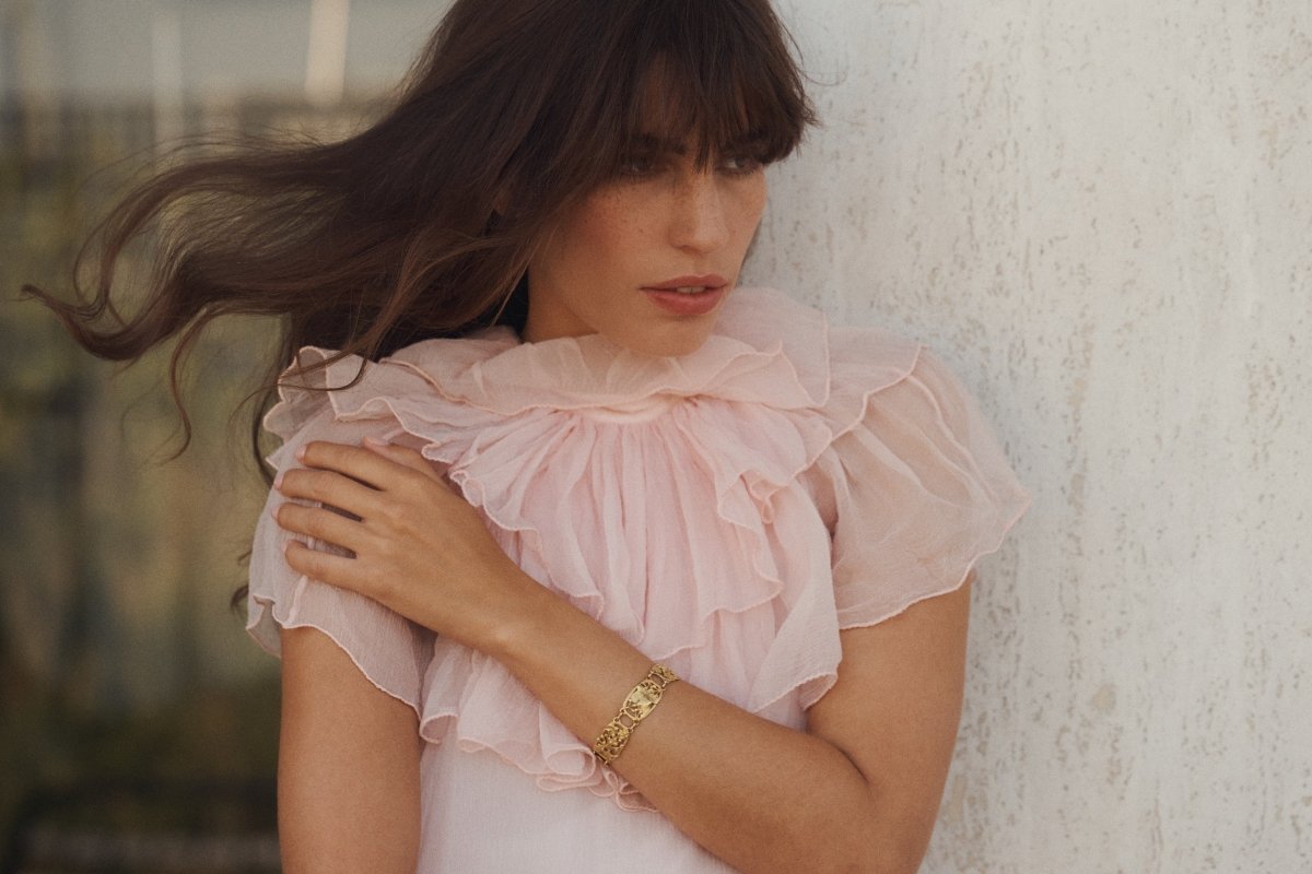 Bracelet Art Nouveau Arnould en Or Jaune - Castafiore