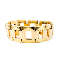Bracelet articulé en or jaune - Castafiore