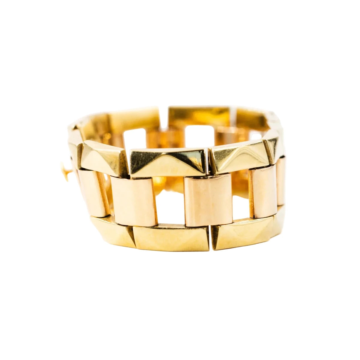 Bracelet articulé en or jaune - Castafiore