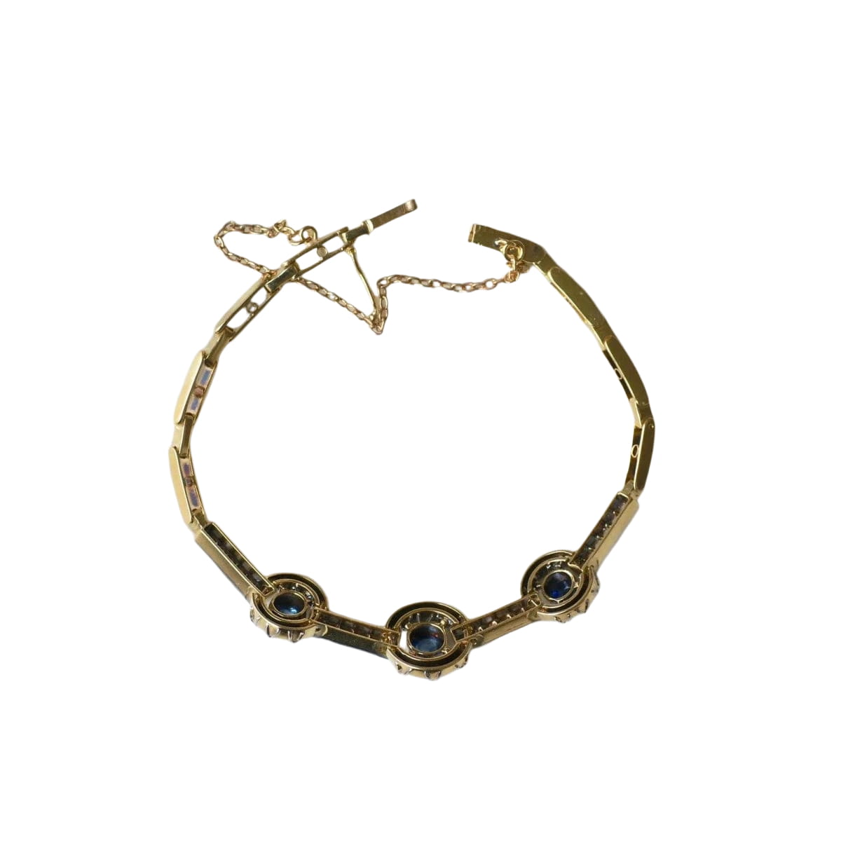 Bracelet Belle Epoque Saphirs et Diamants - Castafiore