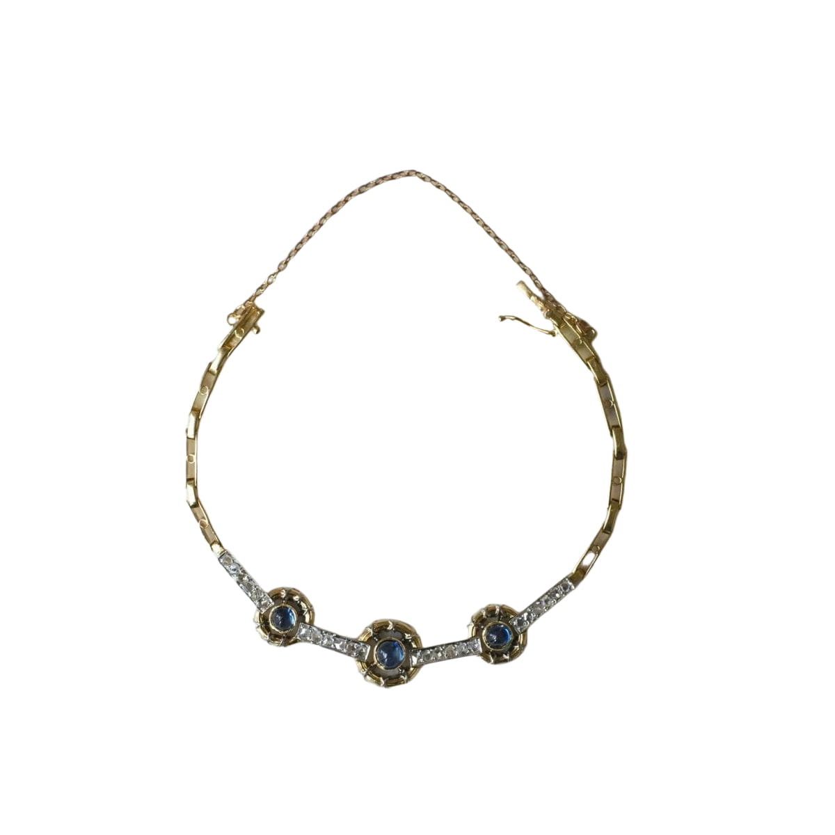 Bracelet Belle Epoque Saphirs et Diamants - Castafiore