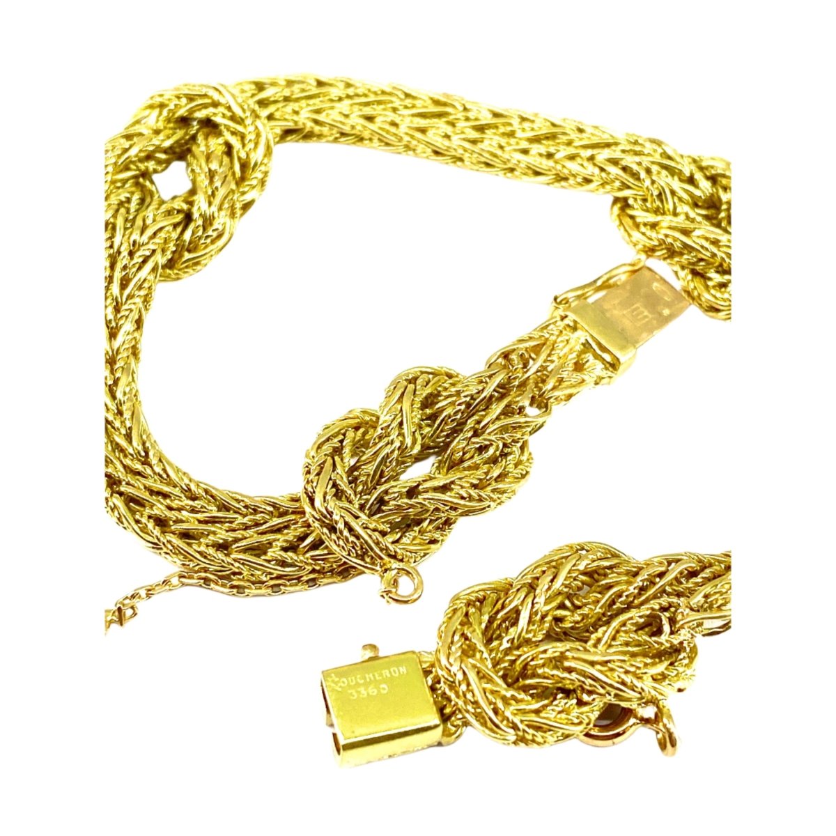 Bracelet BOUCHERON "noeud marin" en or jaune - Castafiore