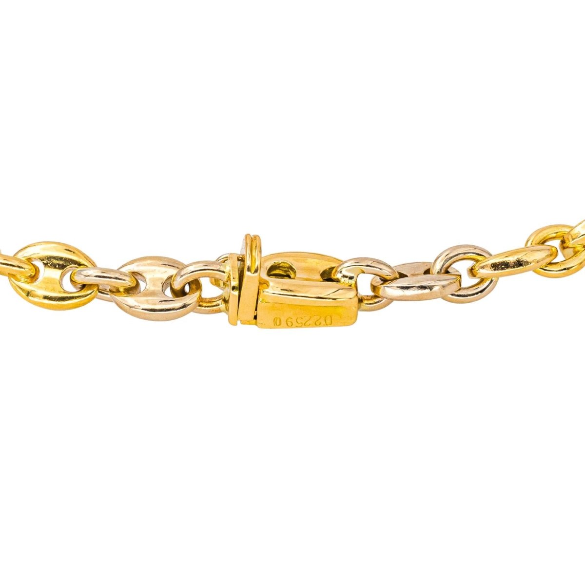 Bracelet Breloque CARTIER en or jaune, or blanc et résine - Castafiore