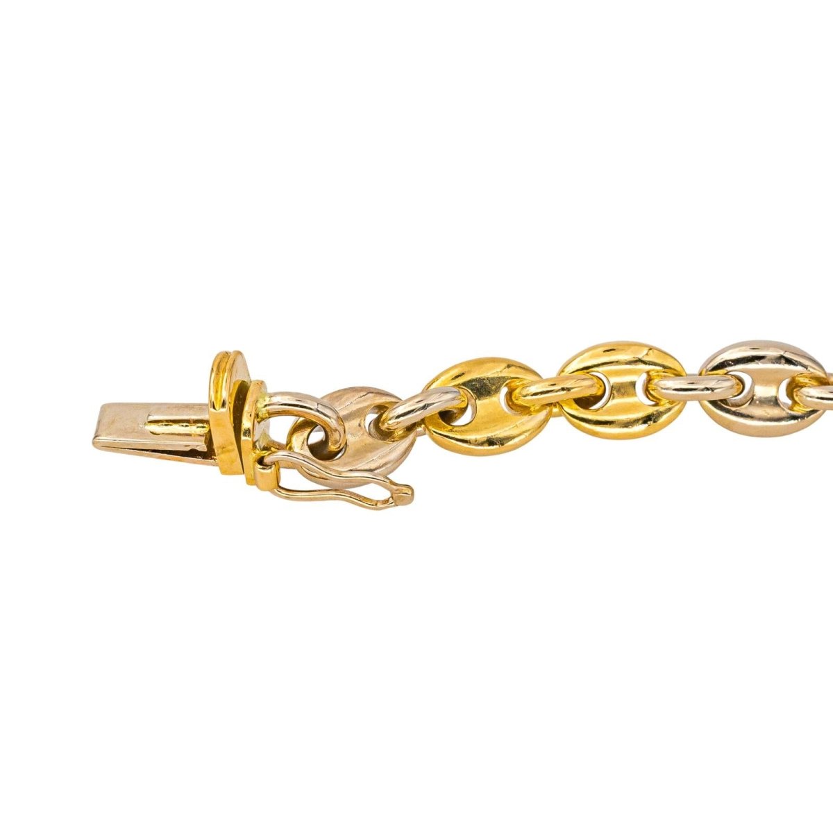 Bracelet Breloque CARTIER en or jaune, or blanc et résine - Castafiore