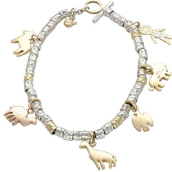 Bracelet Breloque DODO en or blanc et argent - Castafiore