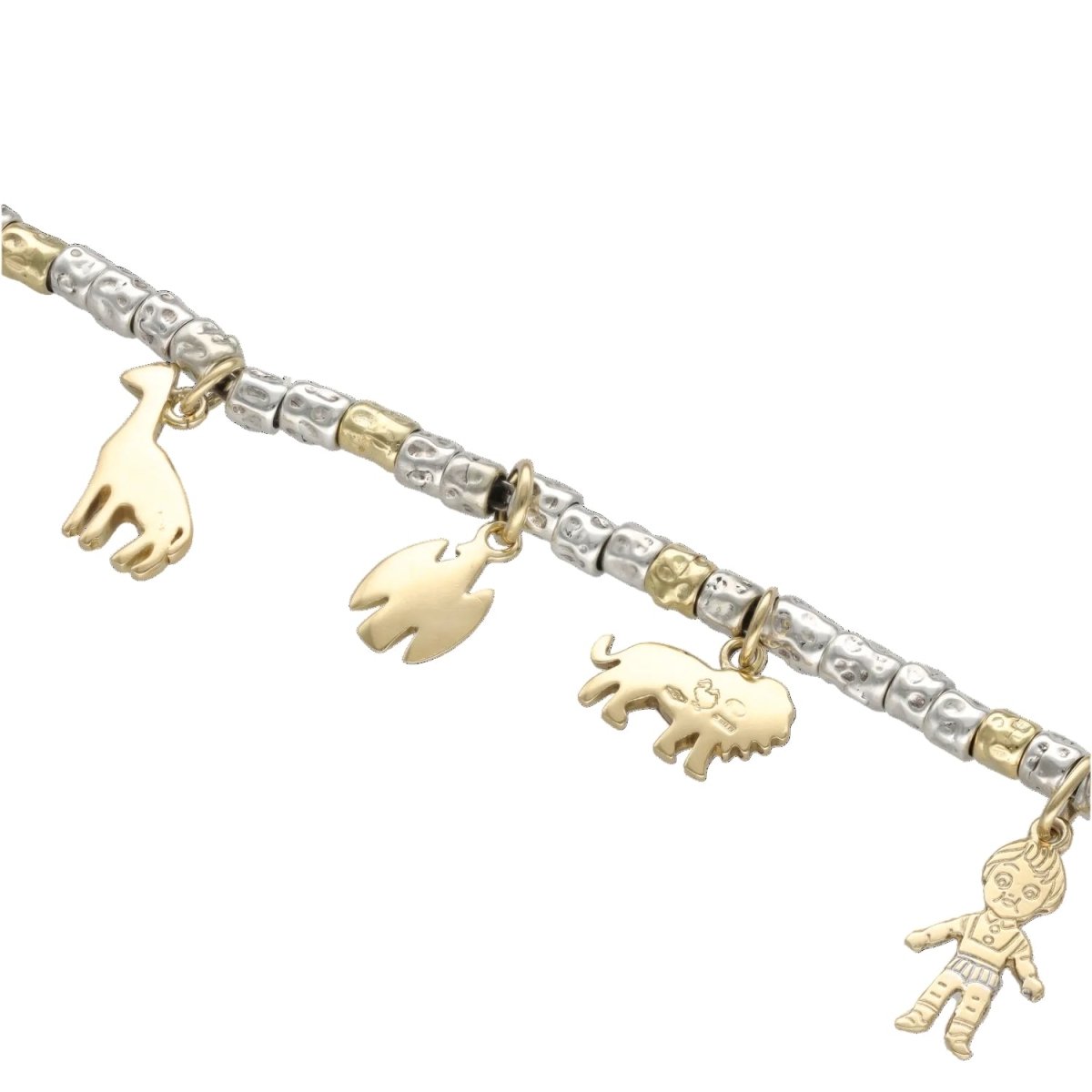 Bracelet Breloque DODO en or blanc et argent - Castafiore