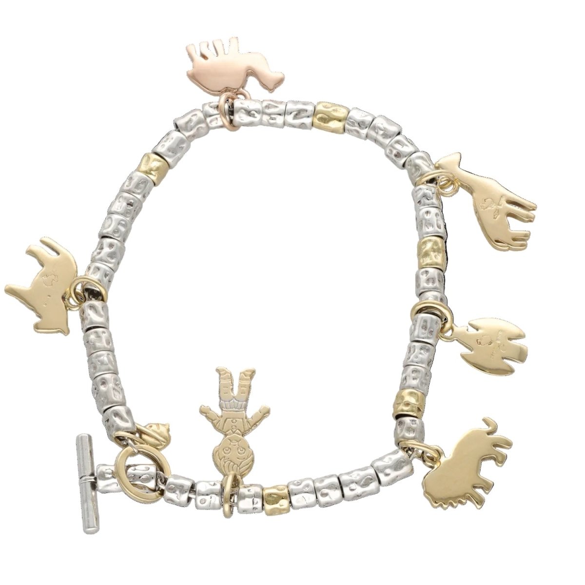 Bracelet Breloque DODO en or blanc et argent - Castafiore