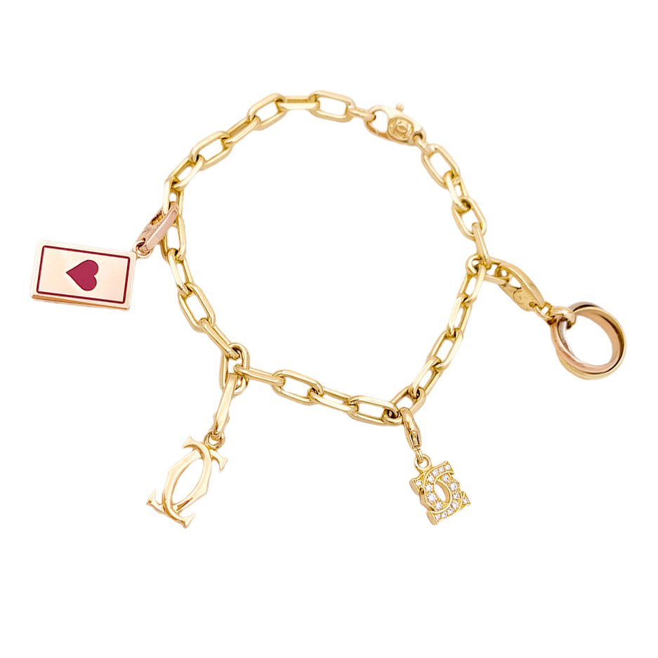 Bracelet Breloques CARTIER en or jaune - Castafiore