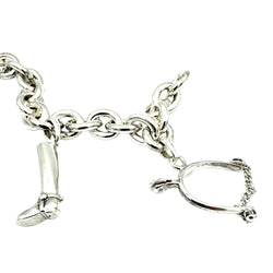 Bracelet Breloques GAÉTAN DE PERCIN en argent - Castafiore