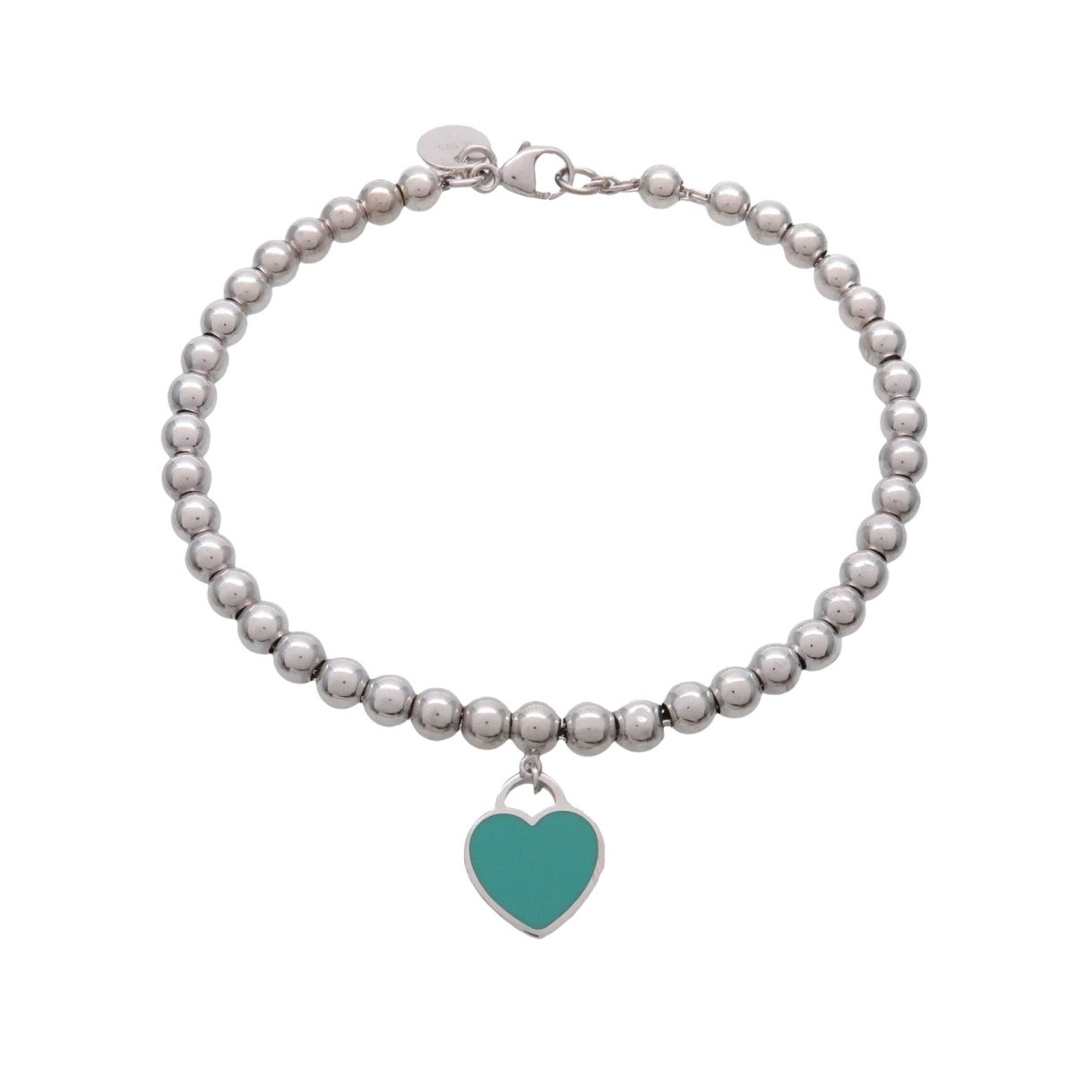Bracelet Breloques TIFFANY & CO. "Return to Tiffany" en argent et émail - Castafiore