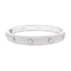 Bracelet BUCCELLATI "Macri Classica" en or blanc et diamants - Castafiore