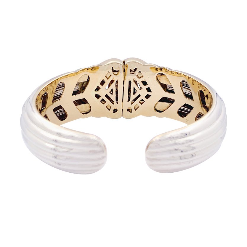 Bracelet BULGARI, "Doppio Cuore", deux ors - Castafiore