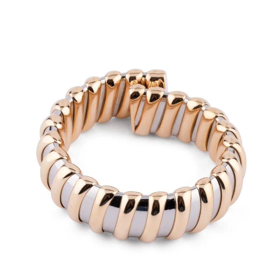 Bracelet BULGARI en or et acier - Castafiore