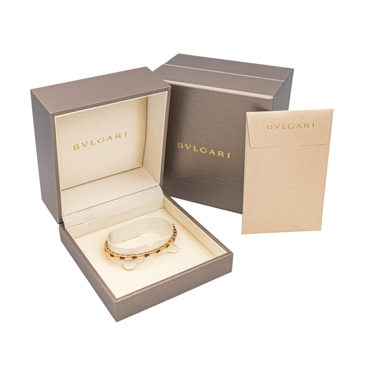 Bracelet BULGARI "Serpenti" en or rose et cormaline - Castafiore