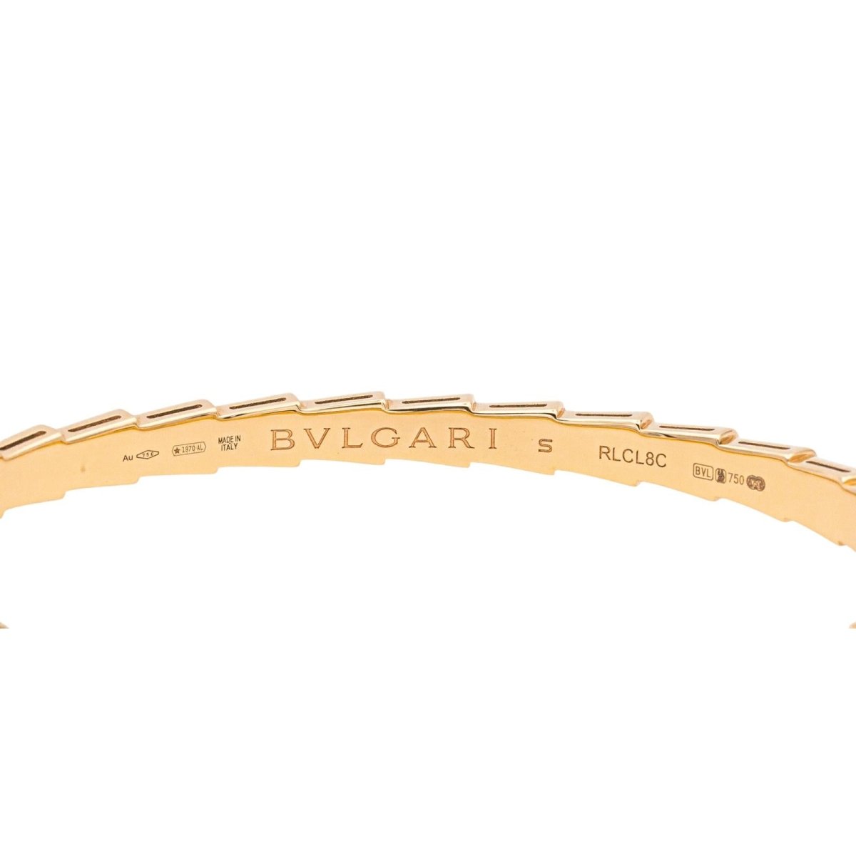 Bracelet BULGARI "Serpenti" en or rose et malachite - Castafiore