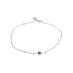 Bracelet CARTIER "Cartier d'Amour" en or blanc et saphir vert - Castafiore