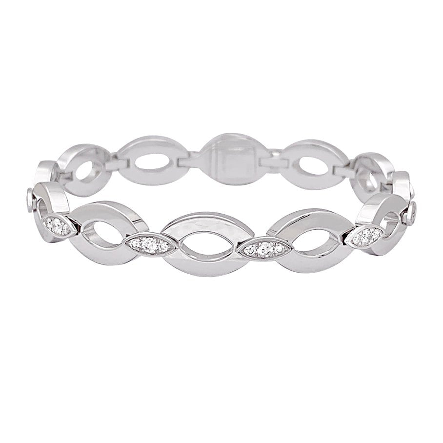 Bracelet CARTIER "Diadéa" or blanc et diamants - Castafiore