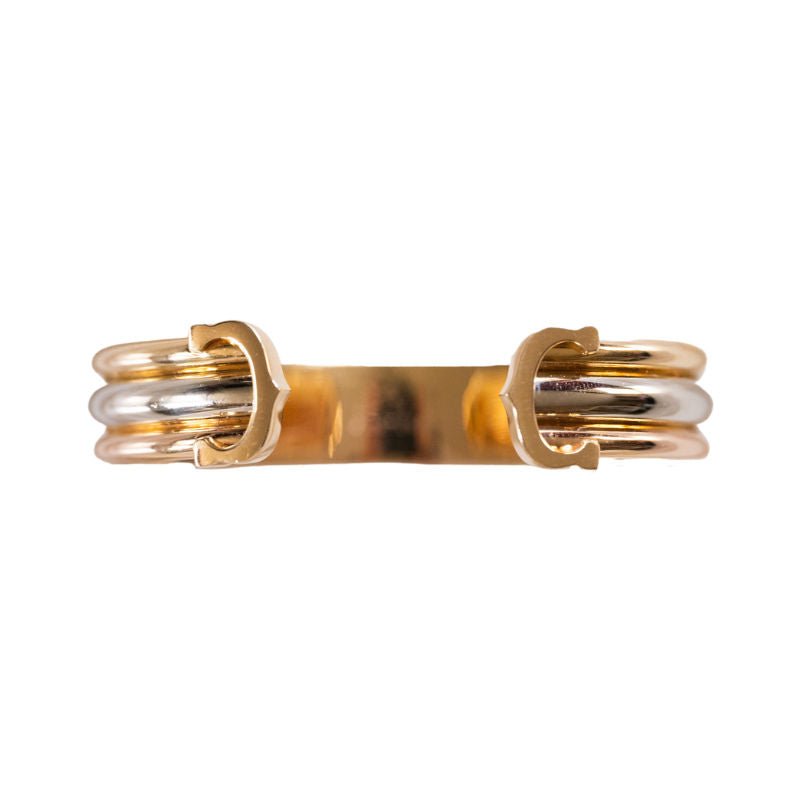 Bracelet CARTIER "Double C Trinity" trois ors - Castafiore