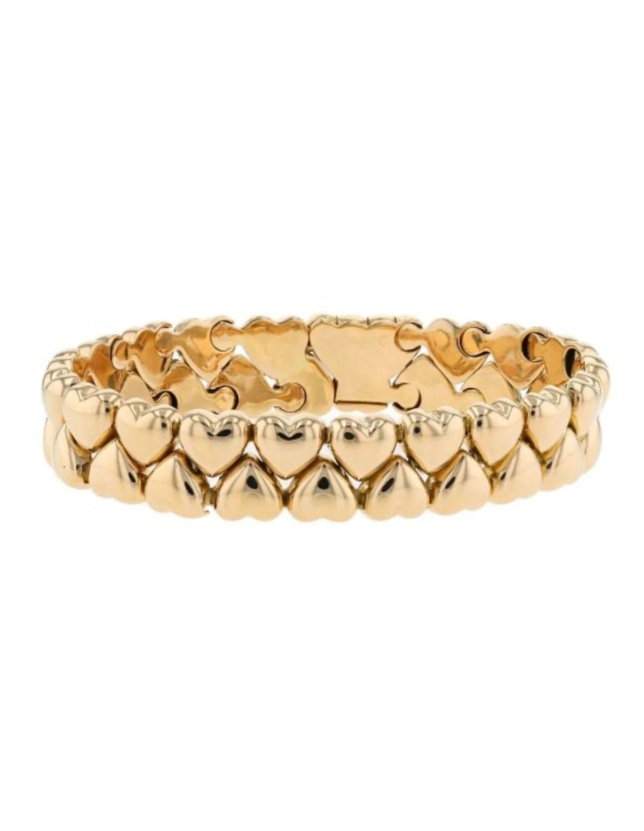 Bracelet CARTIER "Double Coeurs" en or - Castafiore