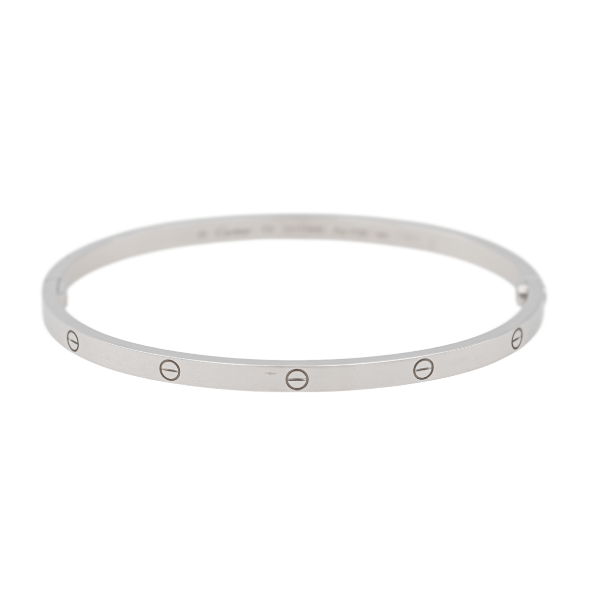 Bracelet Cartier Jonc Love en or blanc - Castafiore