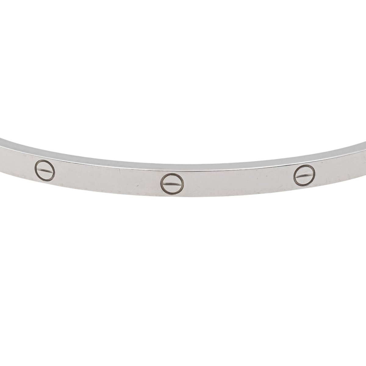 Bracelet Cartier Jonc Love en or blanc - Castafiore