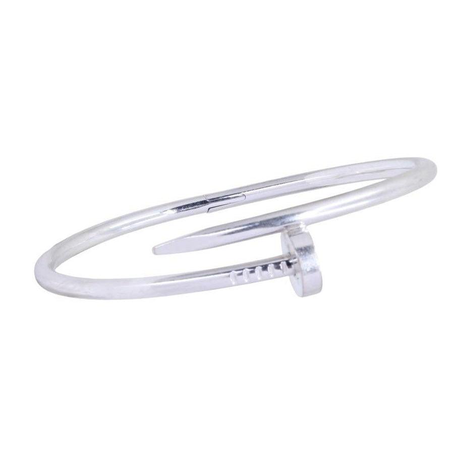 Bracelet CARTIER "juste un clou" en or blanc - Castafiore