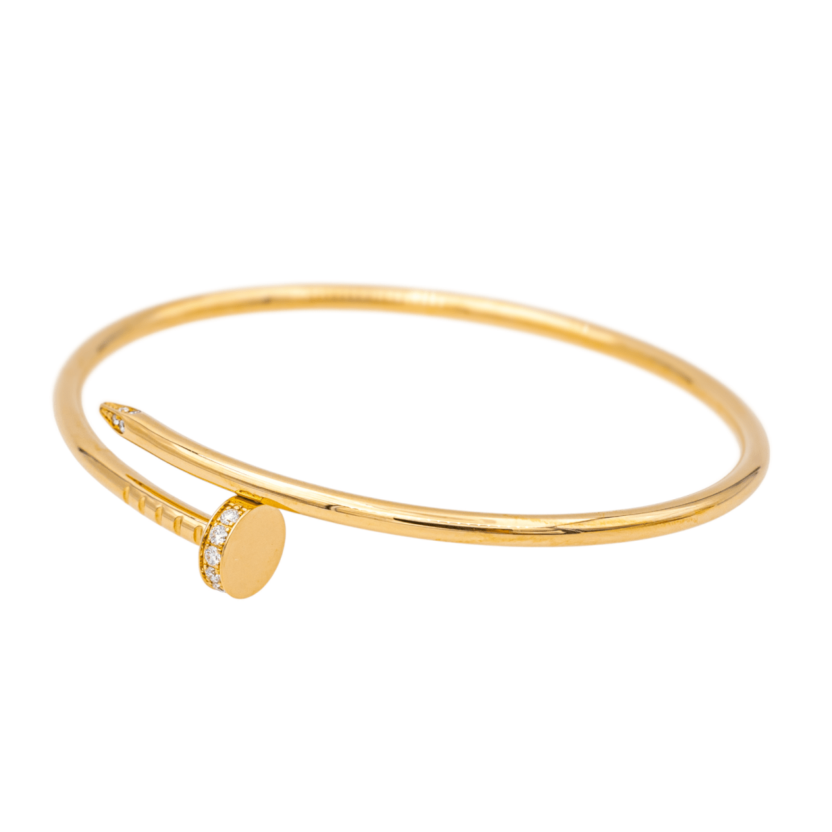Bracelet CARTIER "Juste un Clou" en or jaune et diamant - Castafiore