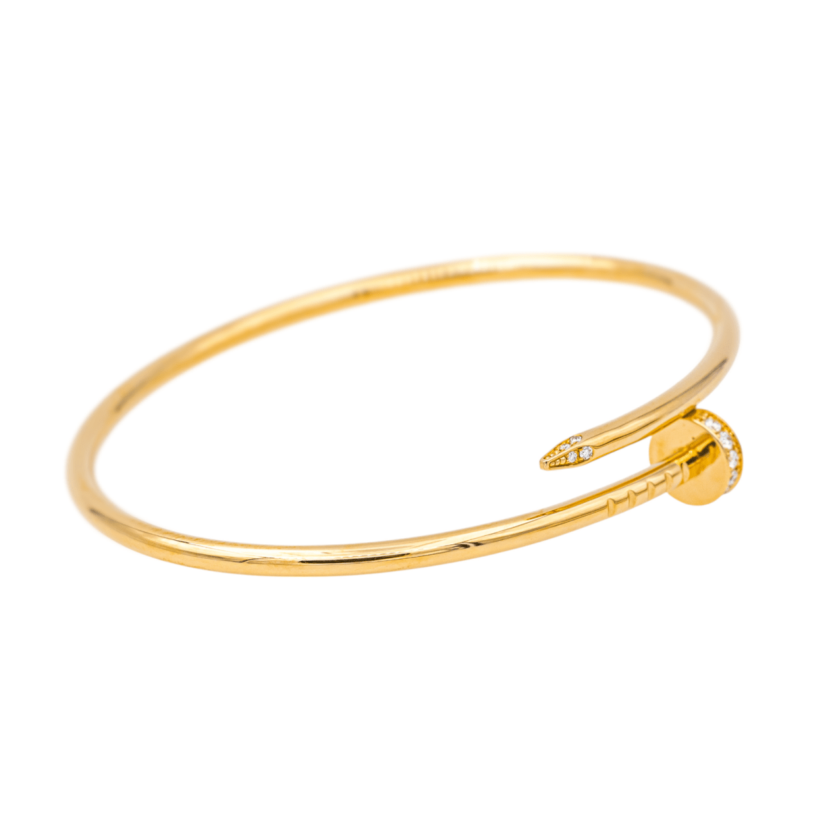 Bracelet CARTIER "Juste un Clou" en or jaune et diamant - Castafiore