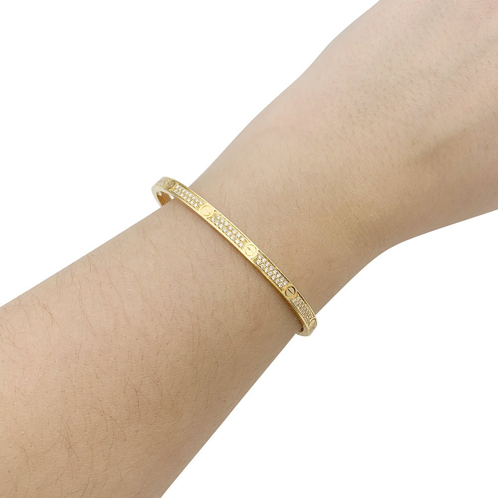 Bracelet CARTIER "Love" en or jaune et diamant - Castafiore